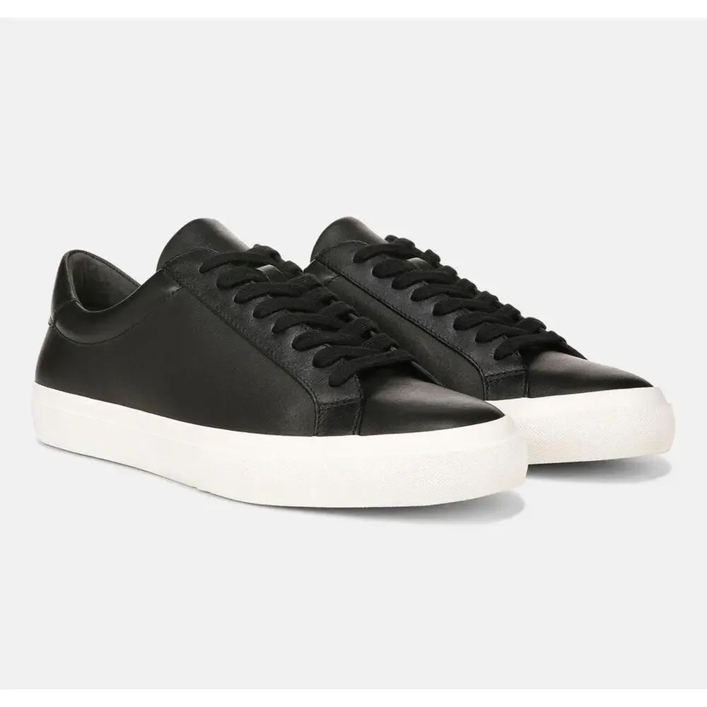 Vince. Size 8.5 Leather‎ Platform Lace Up Sneaker NEW Black White Benfield $199